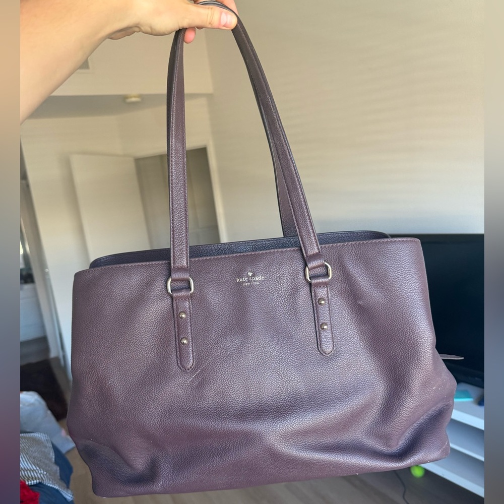 Kate Spade Plum Leather Tote